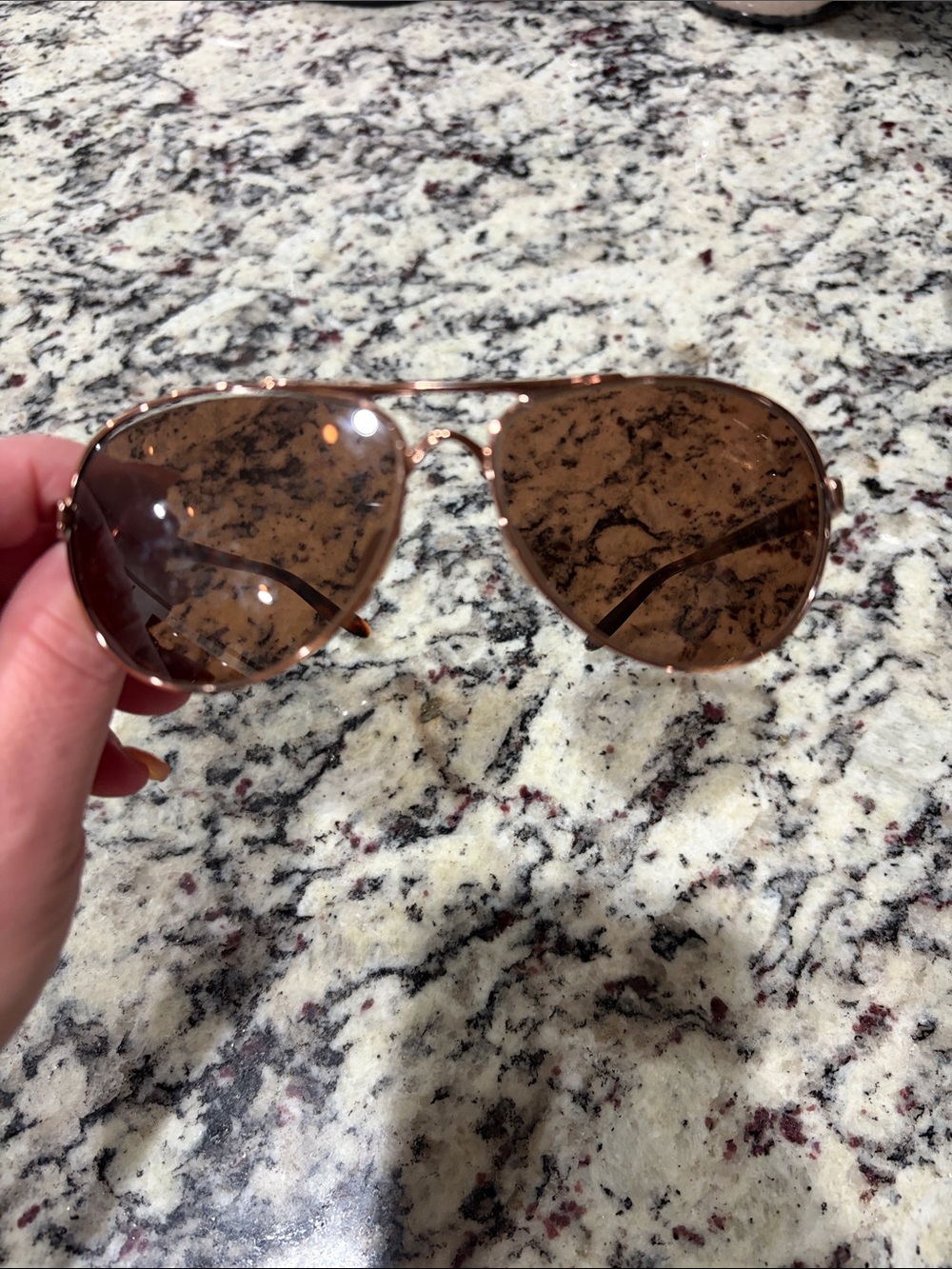 Oakley FRAMES ONLY Women's Rose Gold Aviator glasses - Picture 5 of 5